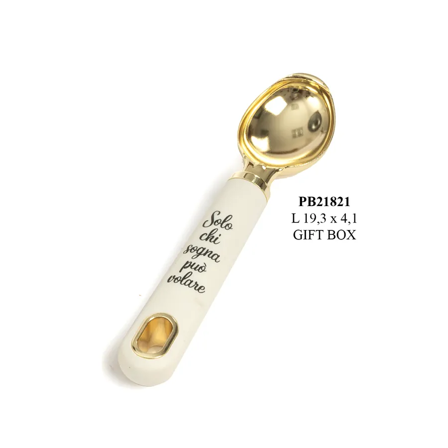 Paben paletta da gelato color oro bianca cm 19.3 PB21821