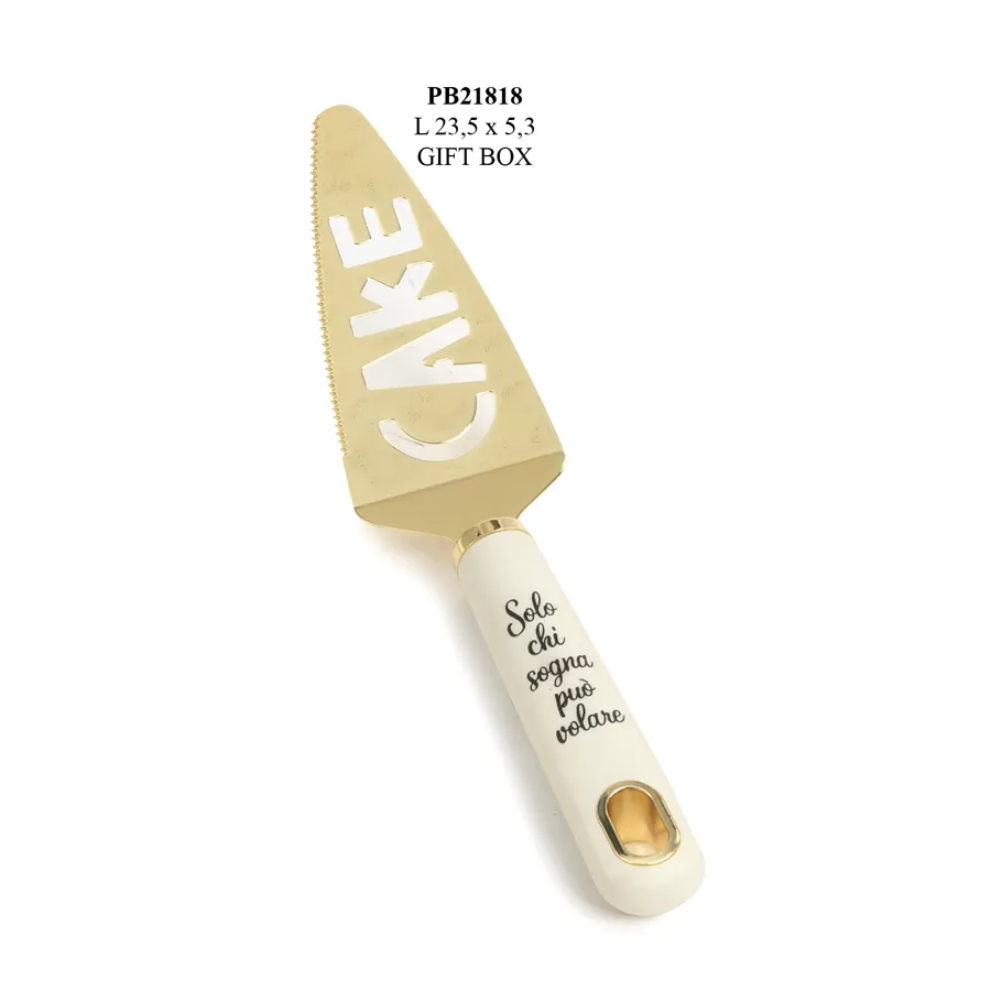 Paben paletta per dolce color oro bianca cm 23.5 PB21818