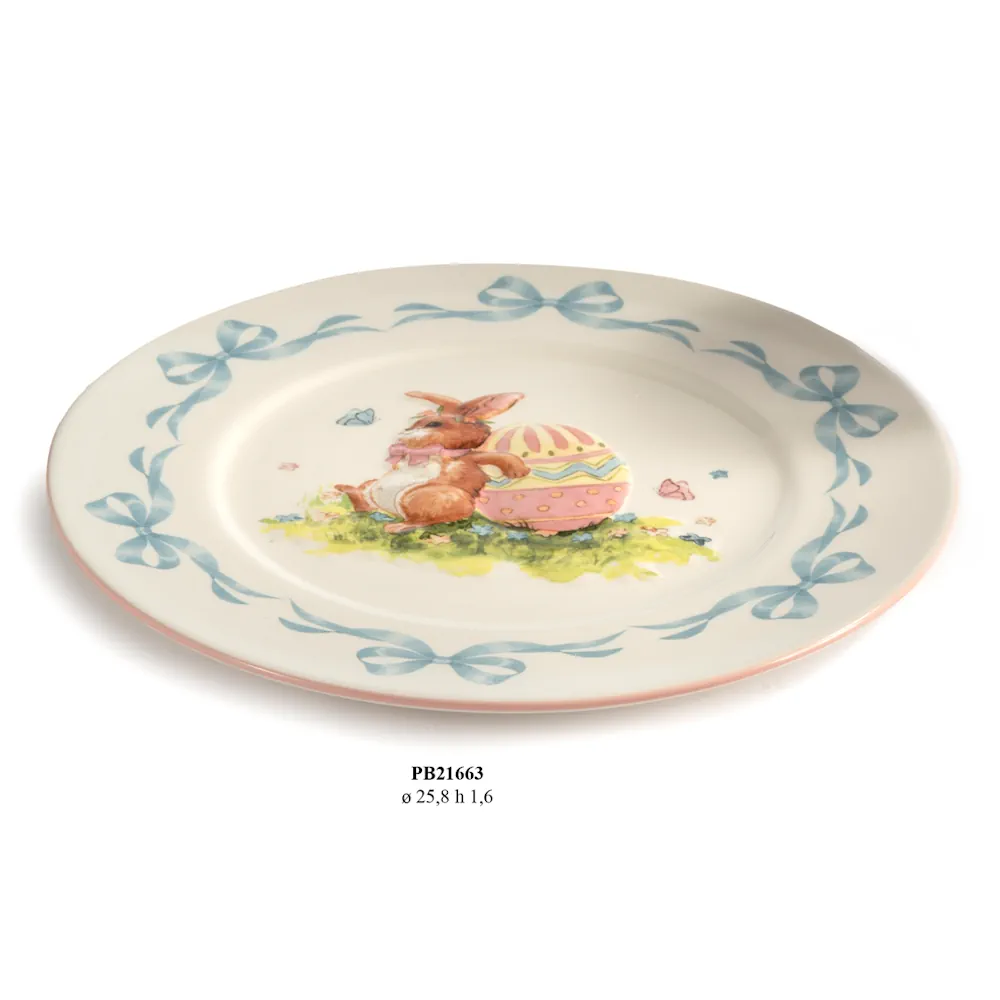 Paben piatto con coniglio e uova pasquali 25.8 cm PB21663