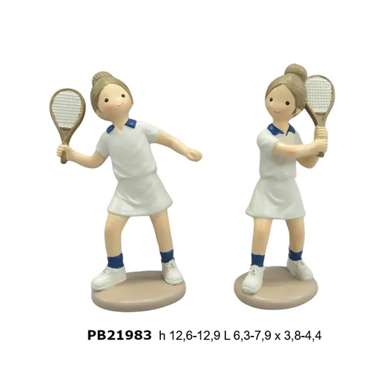 Paben ragazza tennista spiritosa 12.9 cm PB21983