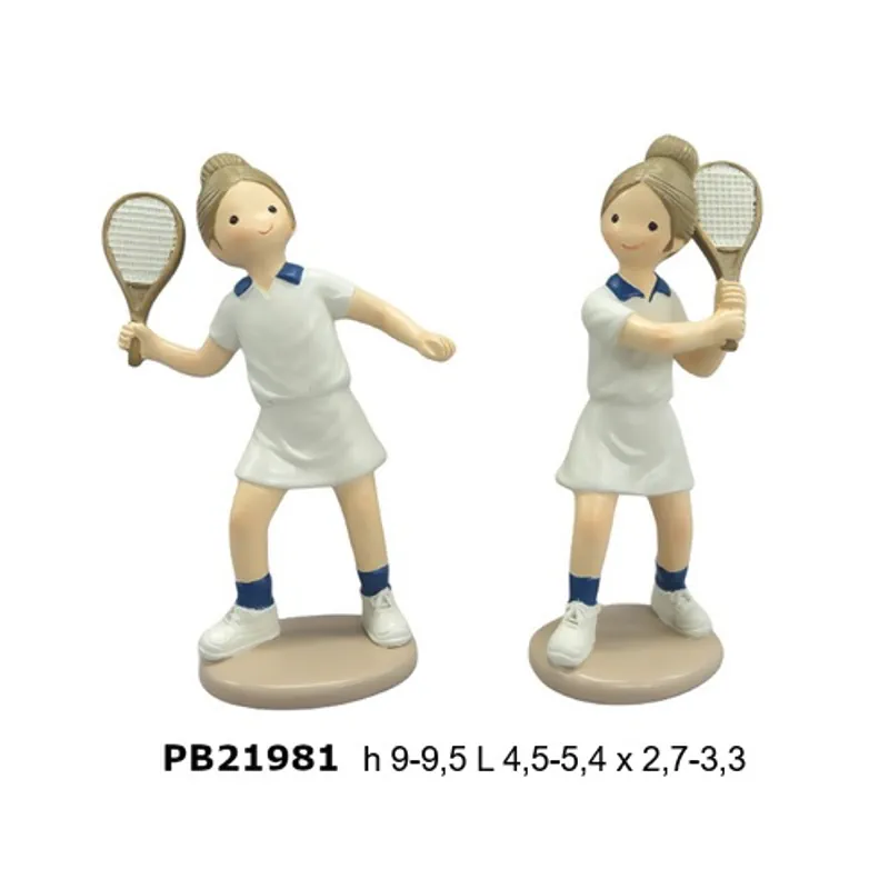 Paben ragazza tennista spiritosa 9.5 cm PB21981