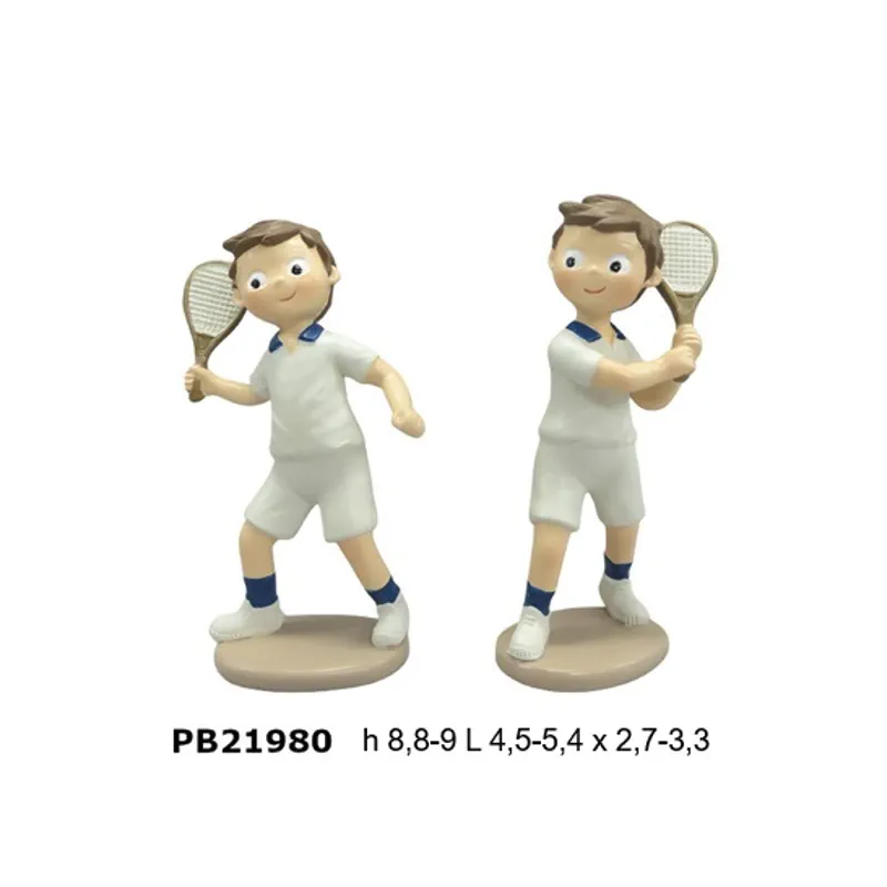 Paben ragazzo tennista spiritoso 9 cm PB21980