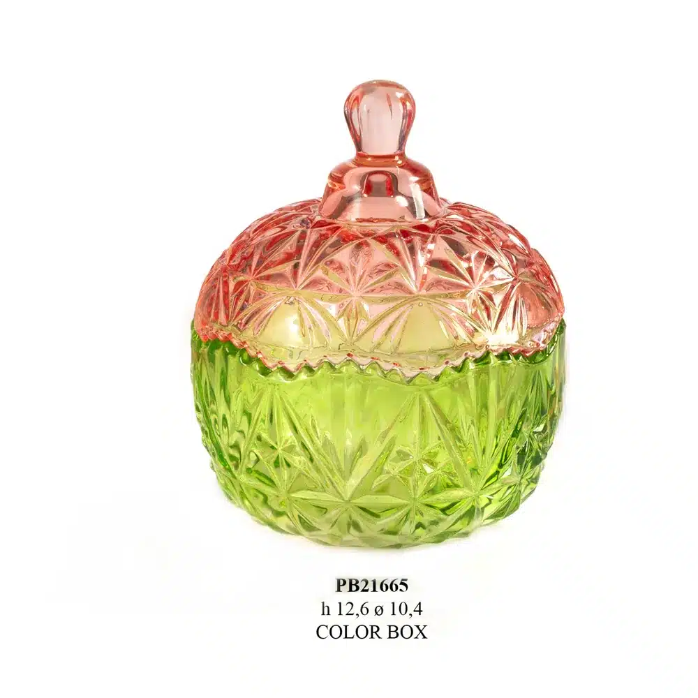 Paben scatola 12.6 cm vetro bicolore PB21665