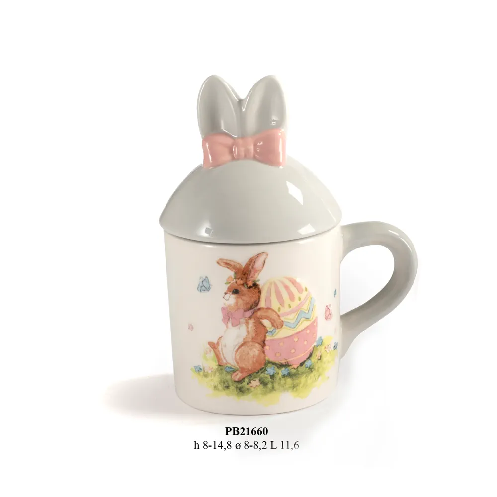 Paben tazza con tappo coniglio e uova pasquali 14.8 cm PB21660