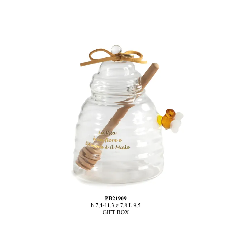 Paben vasetto vetro per miele con apetta 11.3 cm PB21909
