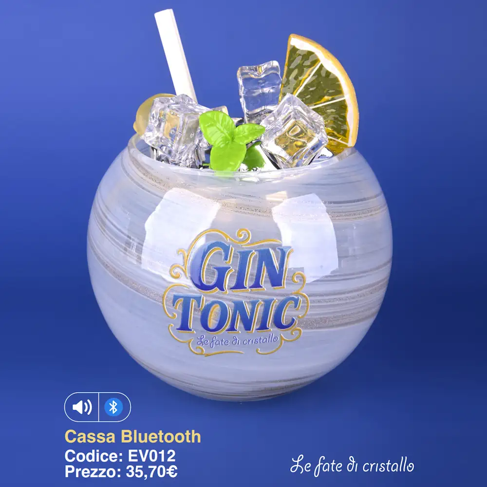 Le Fate Di Cristallo Gin Tonic cassa bluetooth con led EV012