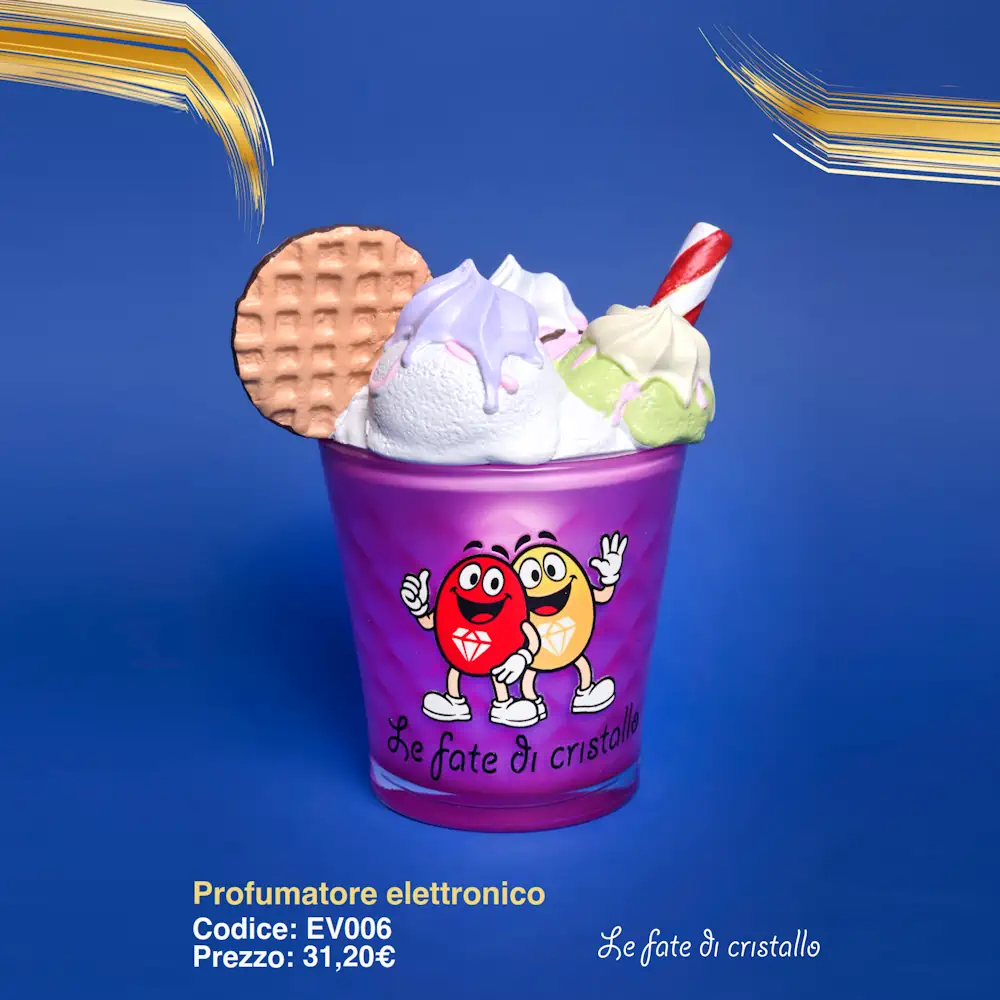 Le Fate Di Cristallo gelato profumatore elettronico con led EV006