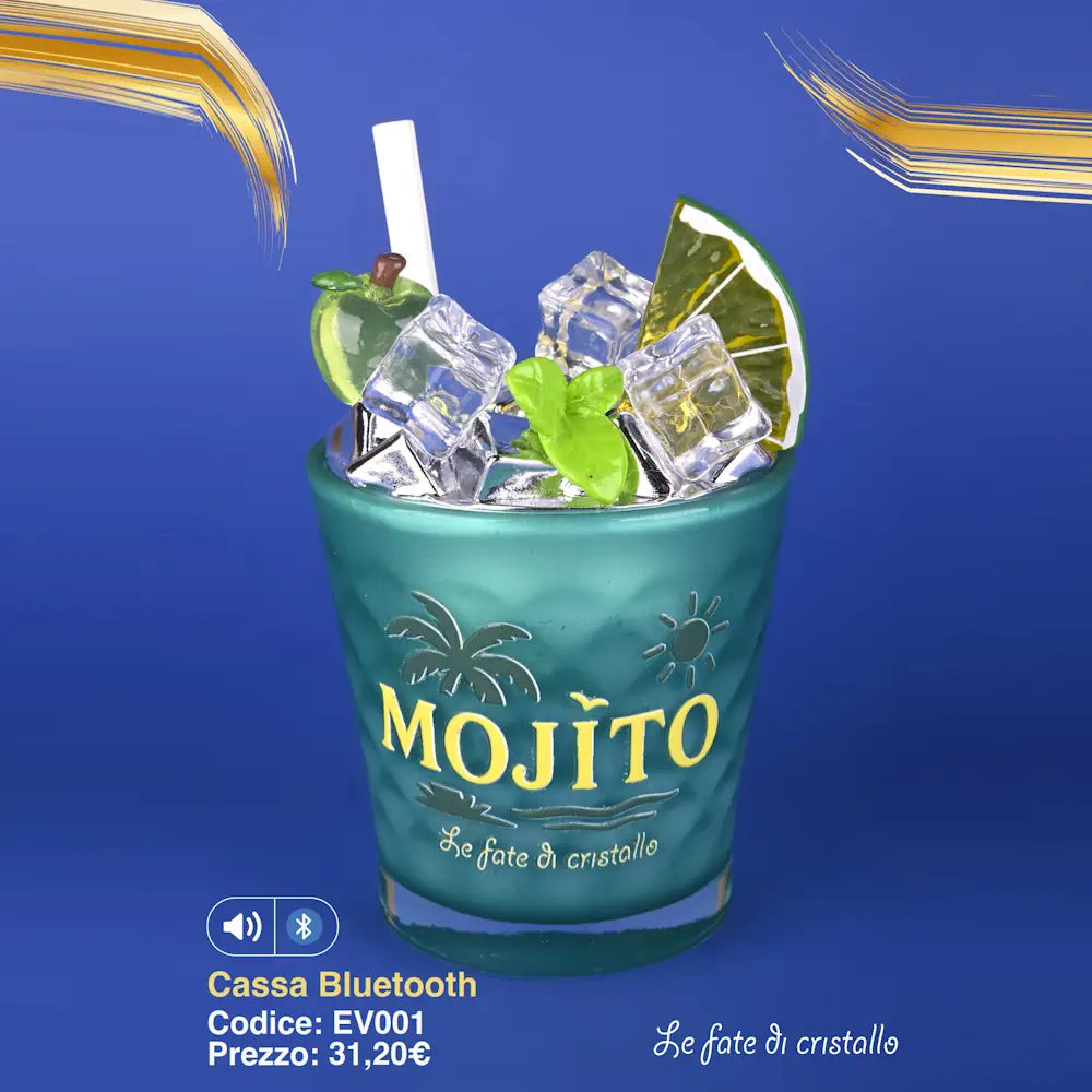 Le Fate Di Cristallo Mojito cassa bluetooth con led EV001
