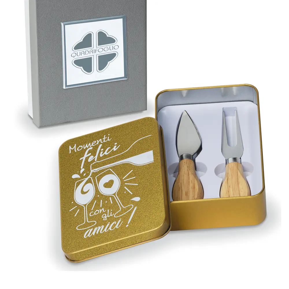 Quadrifoglio rame set formaggio QFC987