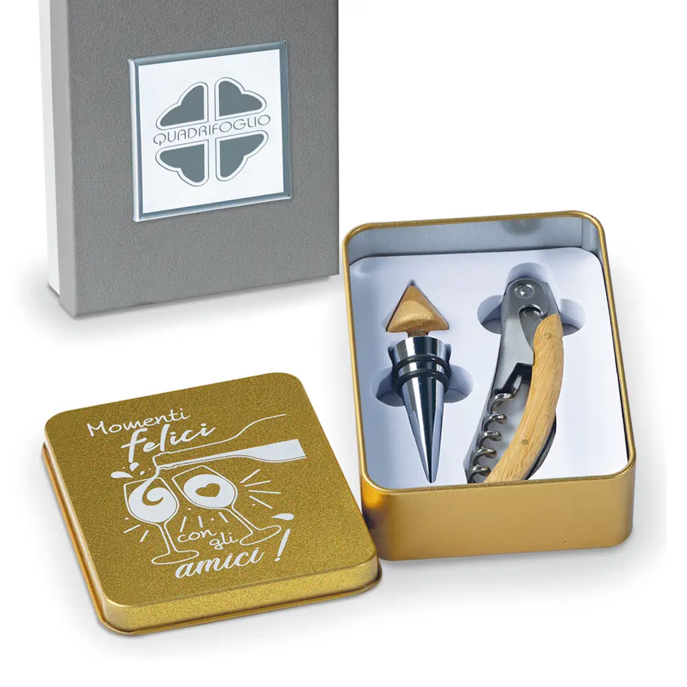 Quadrifoglio rame set somelier QFC989