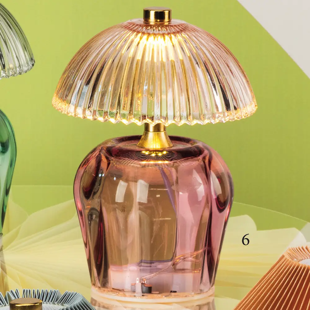 Yvonne Gontier abat jour lampada a led rosa S 6172431