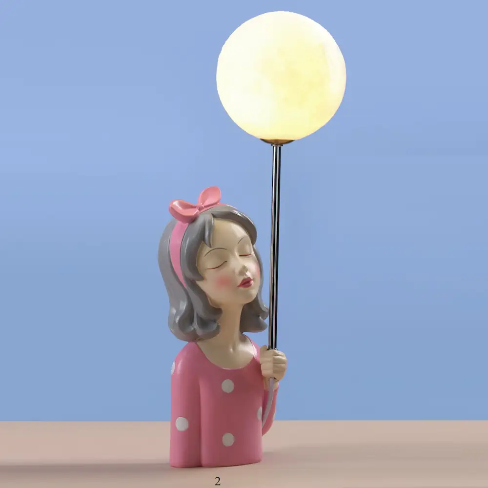 Yvonne Gontier ragazza mezzobusto con lampione led 6134429