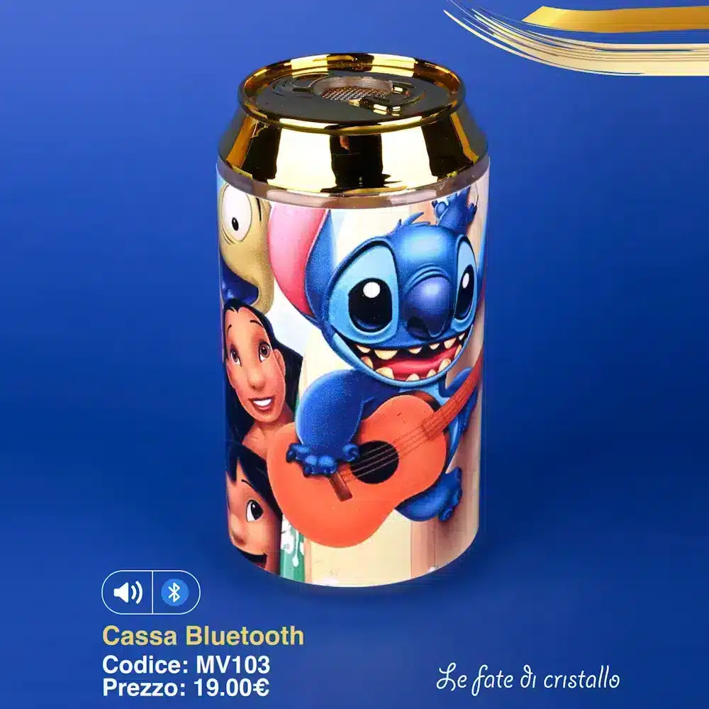 Le Fate Di Cristallo lattina Disney Stitch cassa Bluetooth MV103