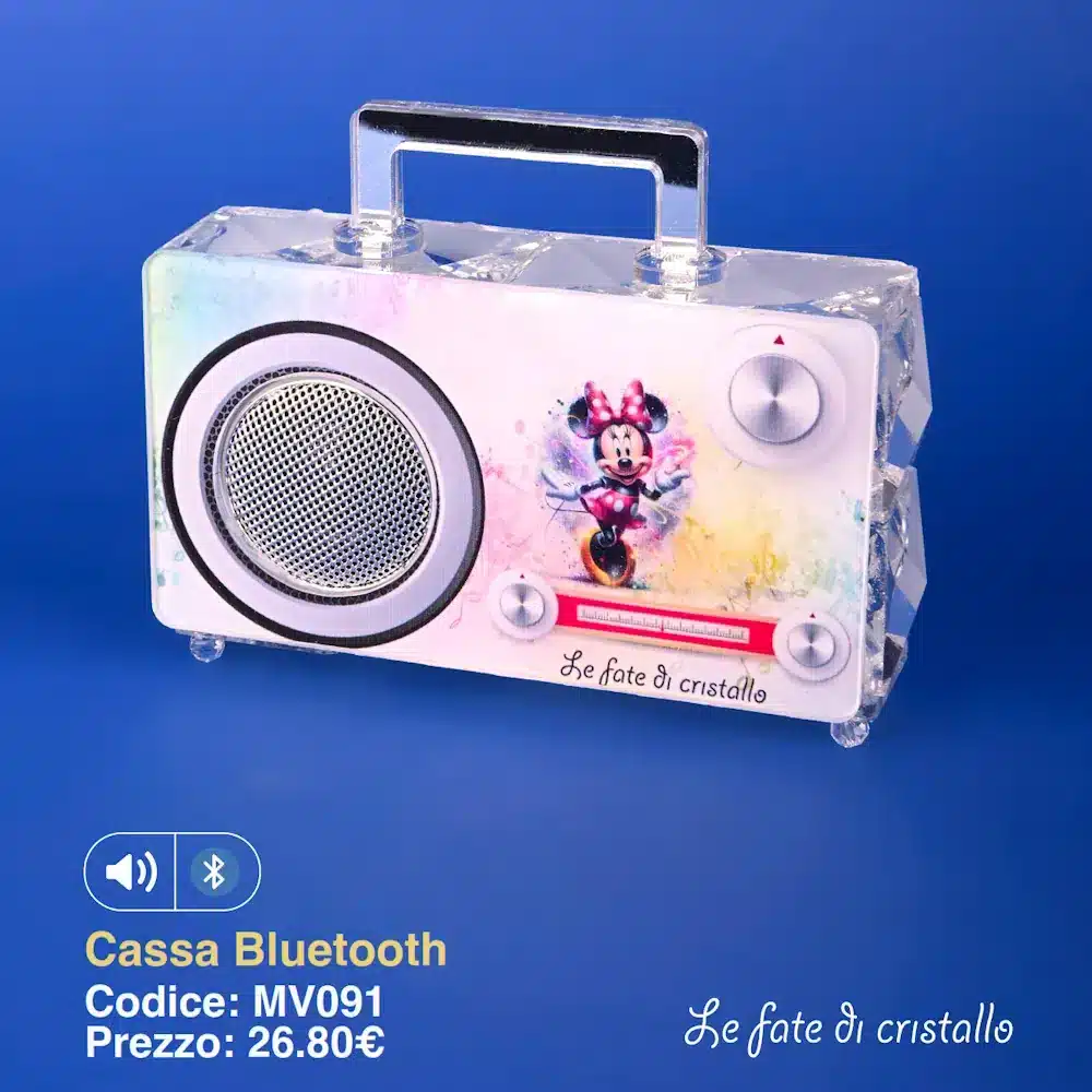 Le Fate Di Cristallo radio vintage Topolina cassa bluetooth MV091