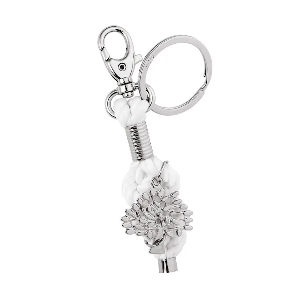 Eljte portachiavi albero con cordoncino bianco 8109