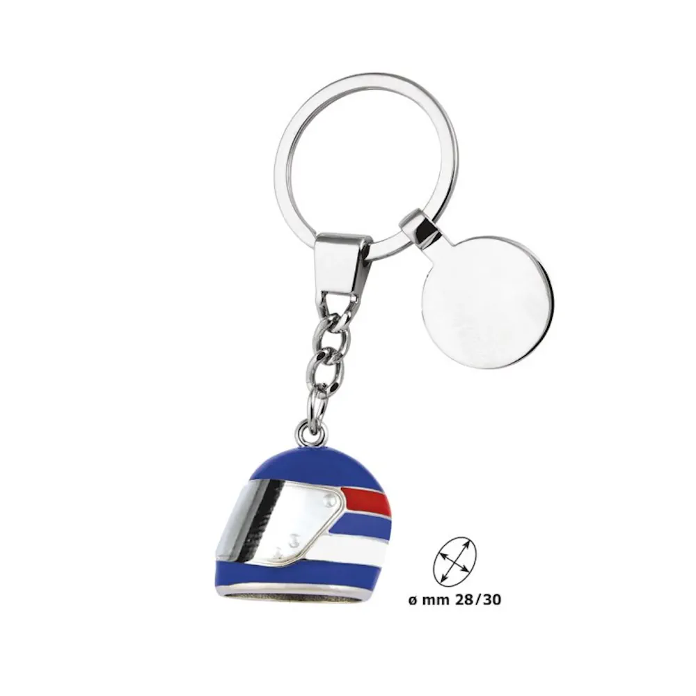 Eljte portachiavi casco blue bianco e rosso 7895