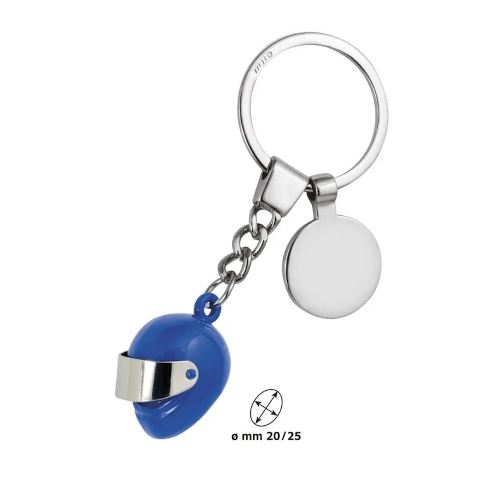 Eljte portachiavi casco piccolo blu 7893