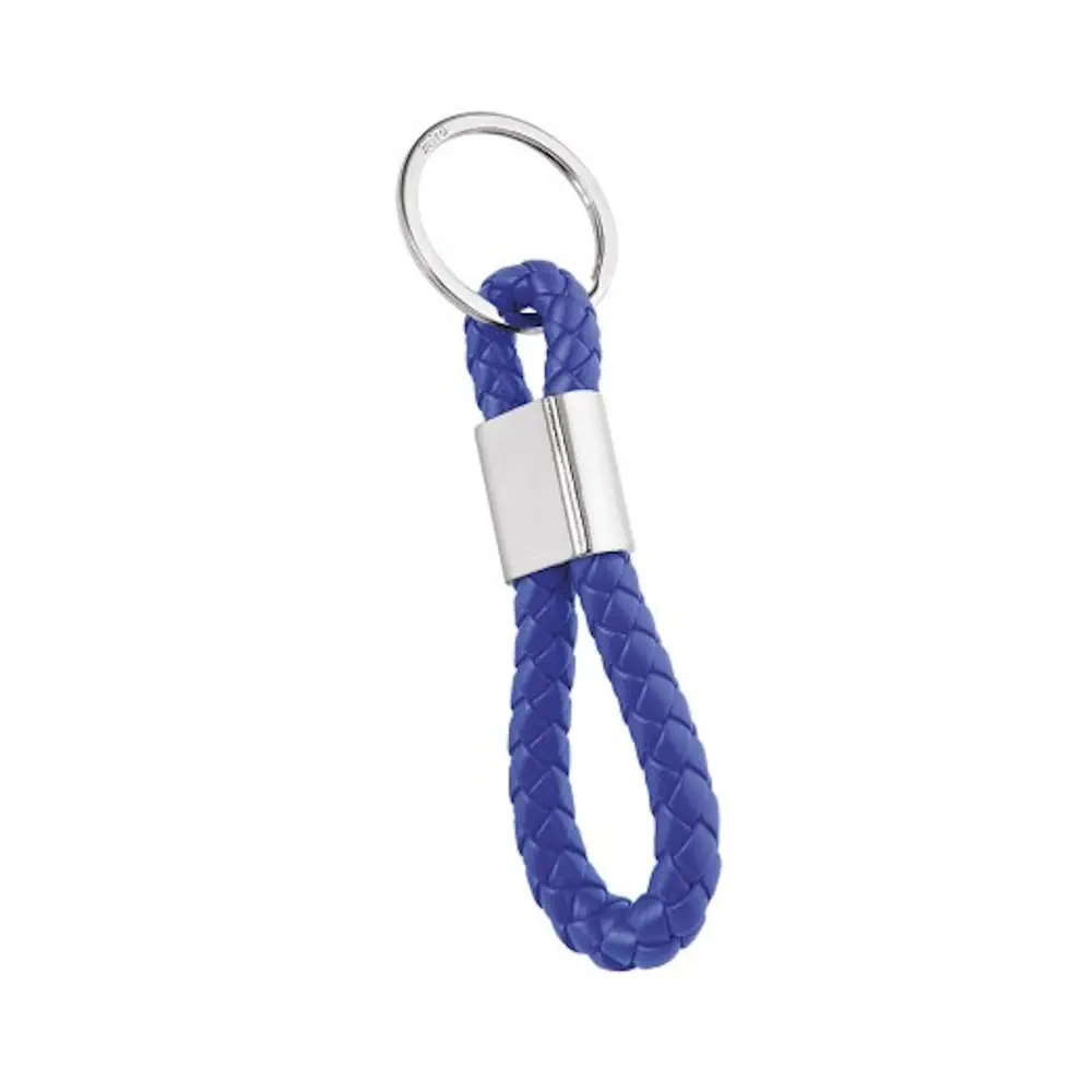 Eljte portachiavi cavo intrecciato blu 8180