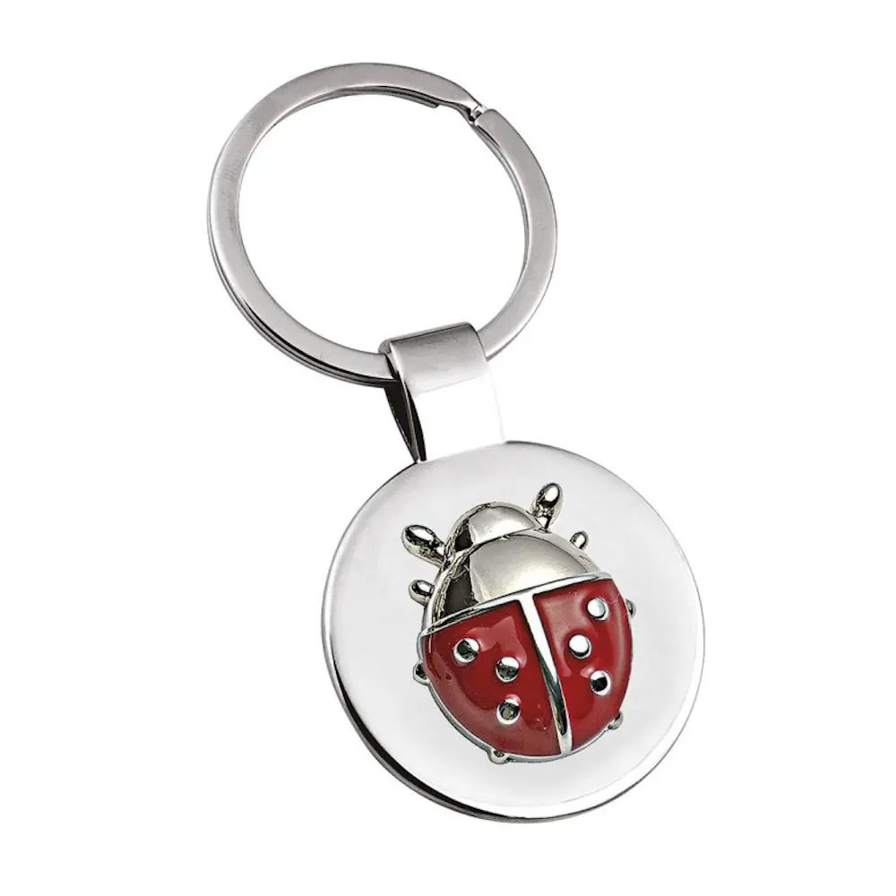 Eljte portachiavi coccinella rossa incavo 8125