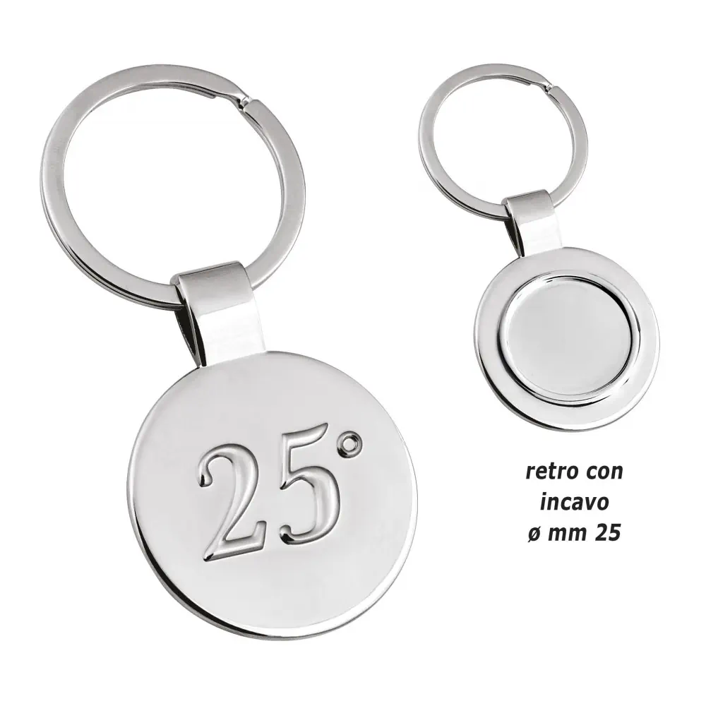 Eljte portachiavi decoro 25° con incavo 7941