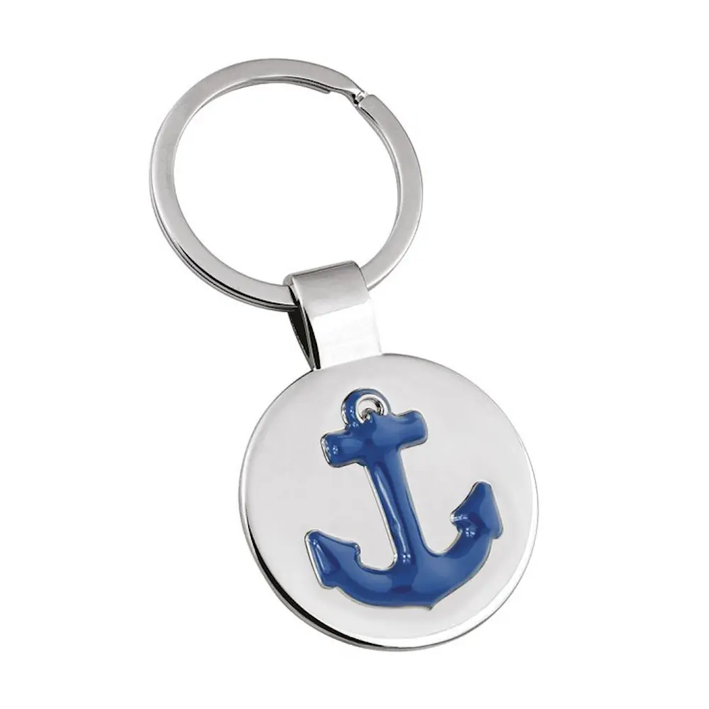 Eljte portachiavi decoro ancora blu 8209