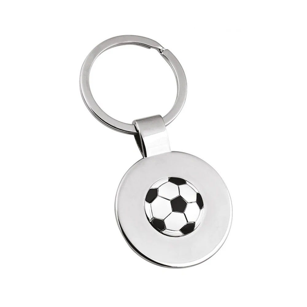 Eljte portachiavi decoro football bianco nero 9998216