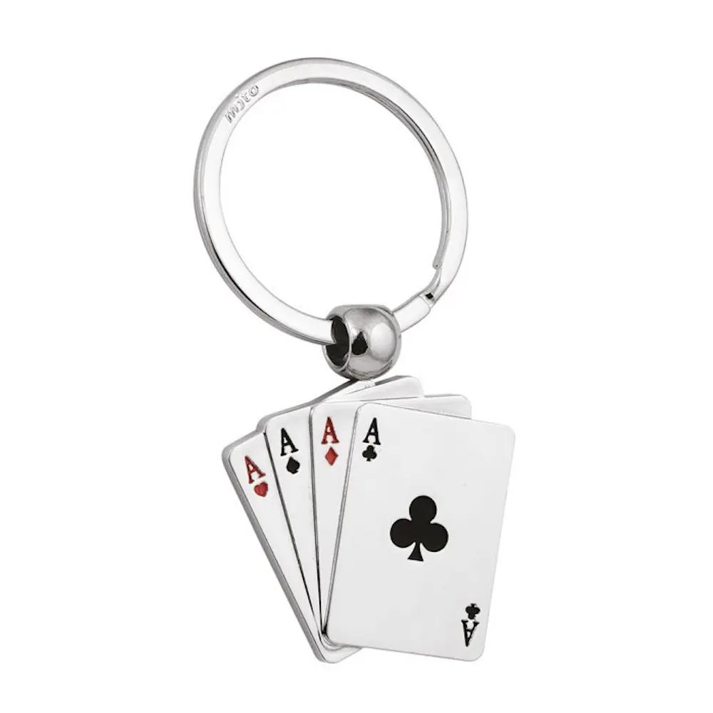 Eljte portachiavi poker d'assi rotante 7872