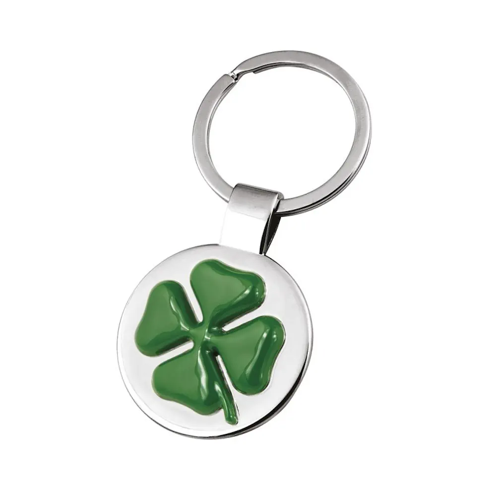 Eljte portachiavi quadrifoglio verde incavo 8127 2