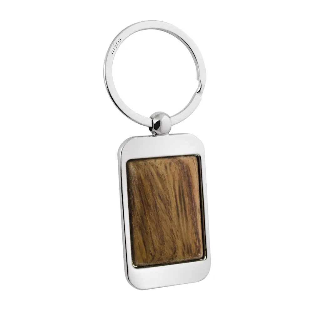 Eljte portachiavi rettangolare con legno 8071