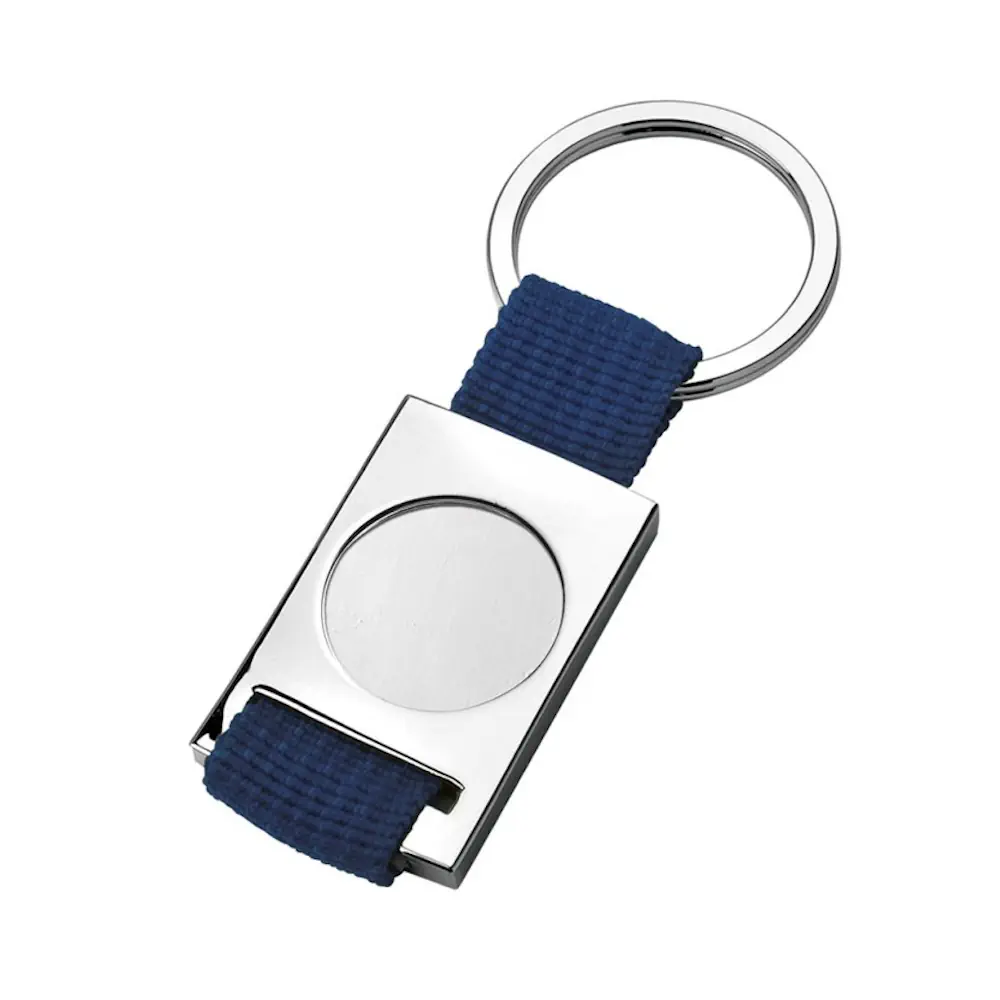 Eljte portachiavi tessuto blu scuro incavo 25 8260