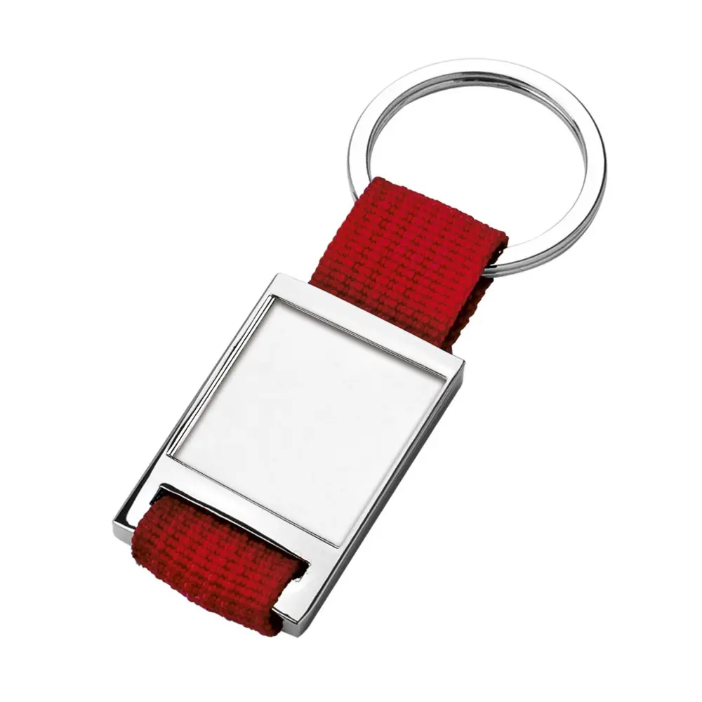 Eljte portachiavi tessuto rosso incavo 7966