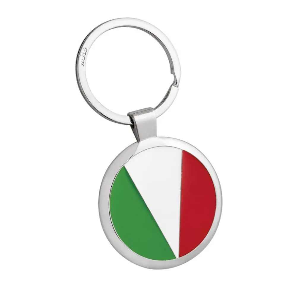 Eljte portachiavi tondo colori bandiera italia 8197