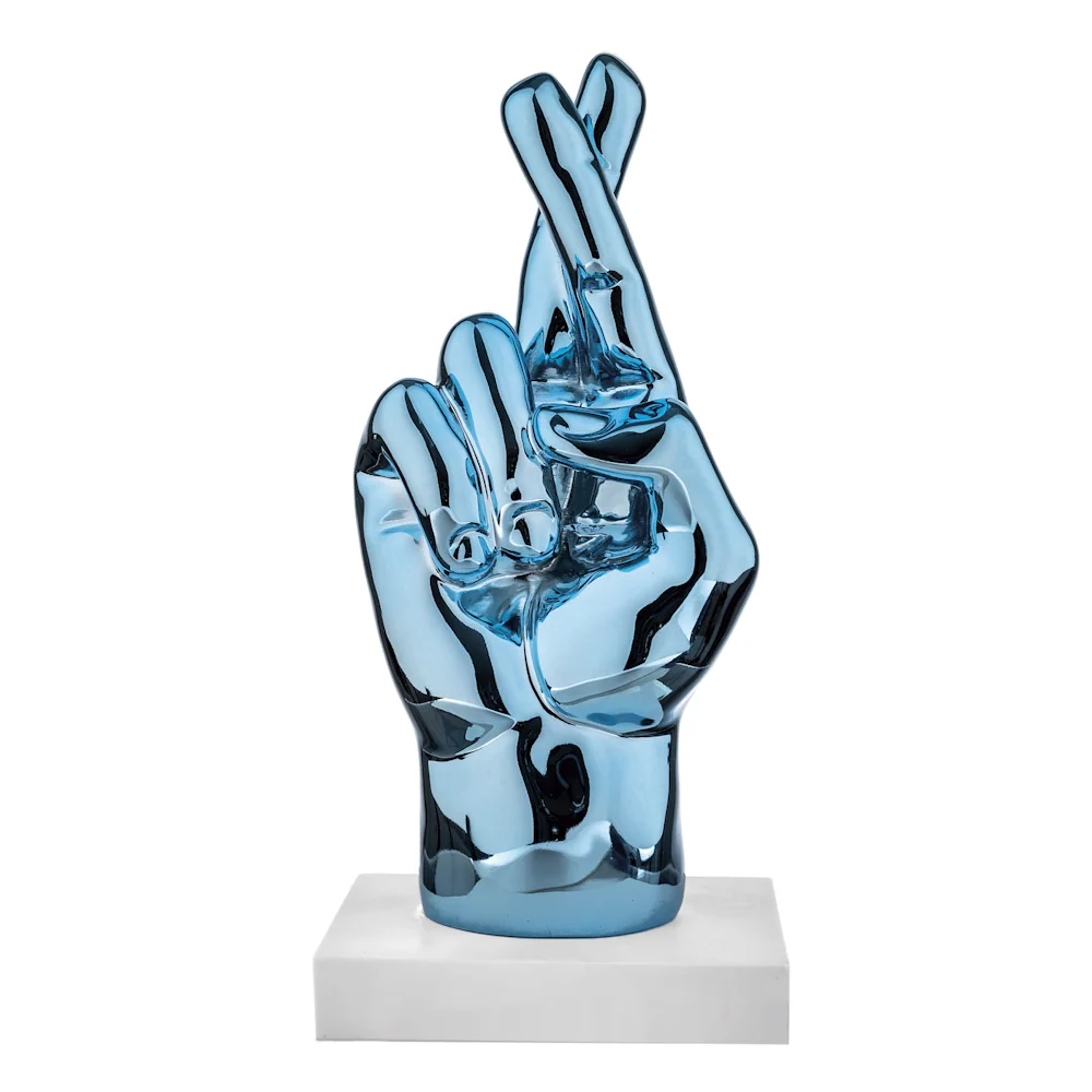 Bongelli mani dita incrociate h.12 blu NA25 1BL