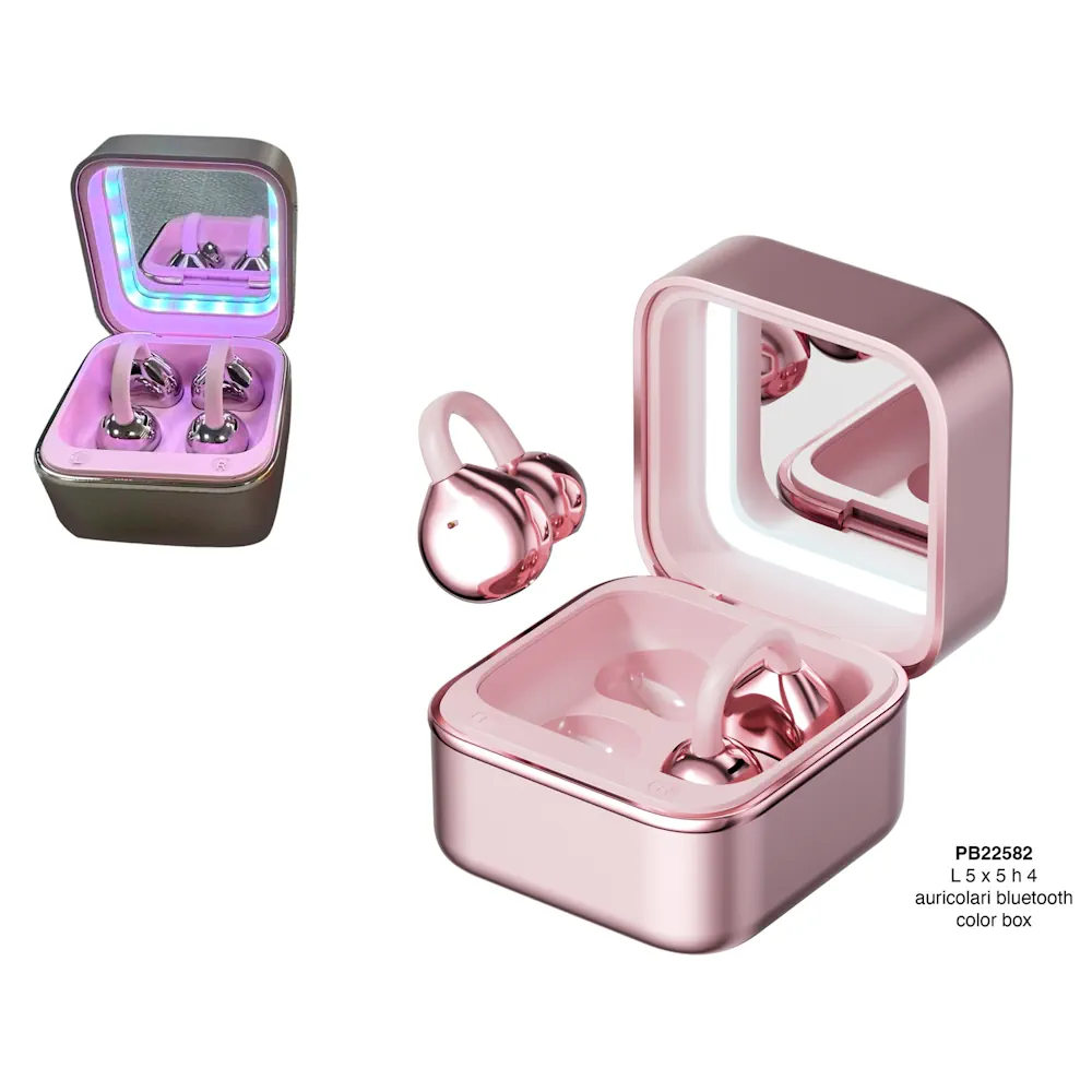 Paben auricolari bluetooth box specchio trucco 4.8 cm PB22582