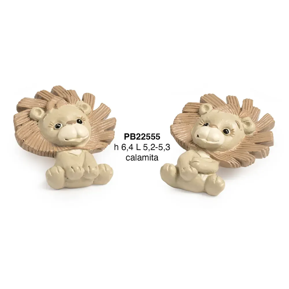 Paben leoncino spiritoso 6.4 cm resina calamita PB22555