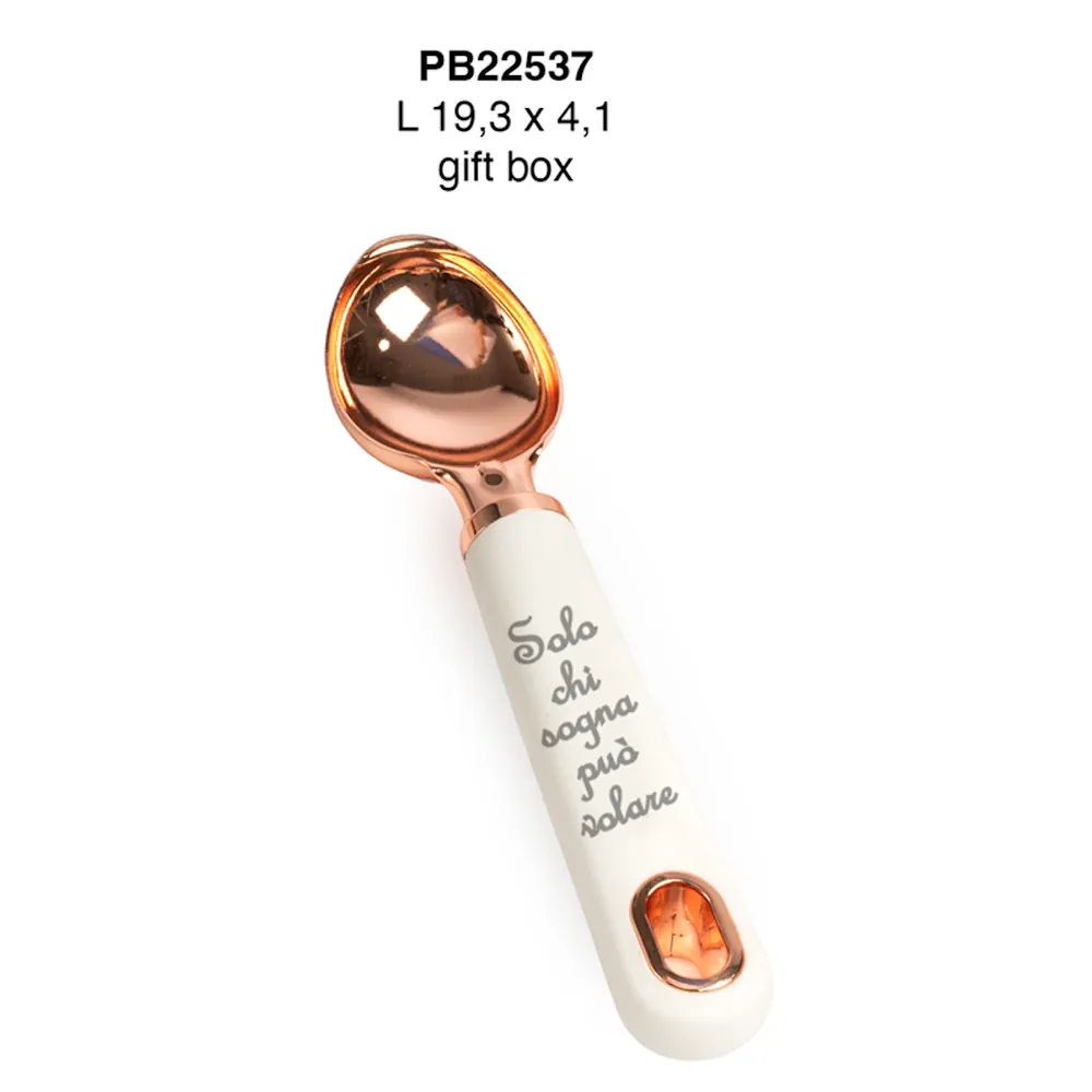 Paben paletta da gelato color rame 19.3 cm bianca PB22537